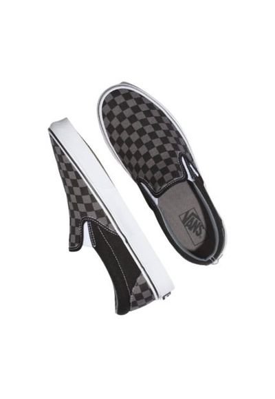 Tenis Vans Unisex Classic Slip on Negro Blanco Compra Ahora