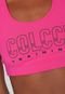 Top Colcci Fitness Lettering Rosa - Marca Colcci Fitness