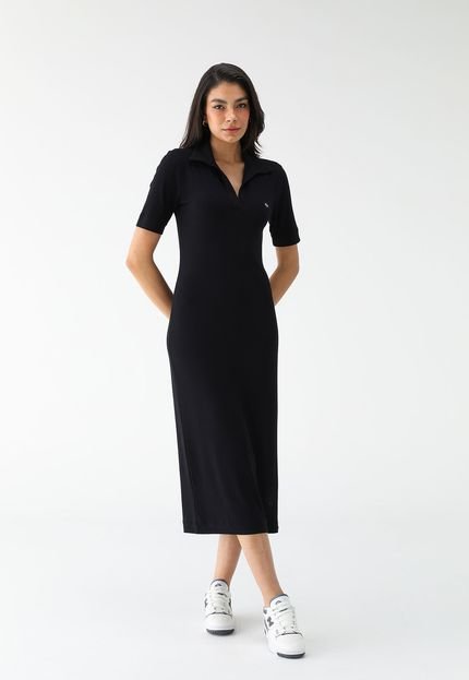 Vestido Colcci Canelado Preto - Marca Colcci