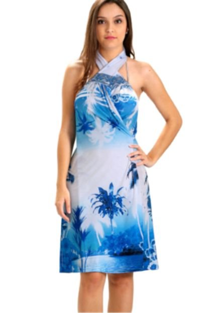 Vestido 101 Resort Wear Azul - Marca 101 Resort Wear