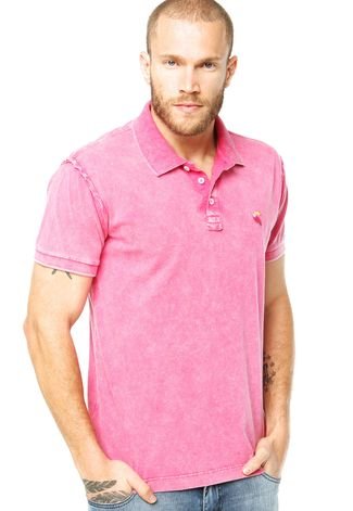 Camisa Polo FiveBlu Clean Rosa