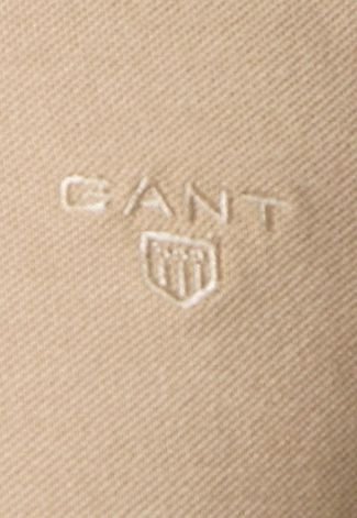 Camisa Polo Gant Rugger Bege