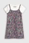 Vestido Infantil Tricae Floral Com BlusaVerde - Marca Tricae