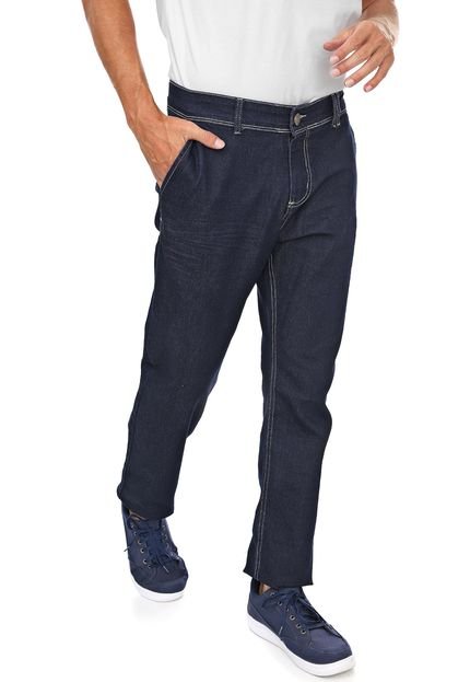 Calça Jeans FiveBlu Slim Lisa Azul-marinho - Marca FiveBlu