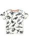 Camiseta Infantil Menino Dinossauros Off White - Alakazoo - Marca Alakazoo