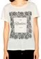 Blusa Top Rock Estampada Branco - Marca Top Rock