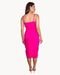 VESTIDO MIDI TRESPASSADO COM FENDA  Pink - Marca Art Livre