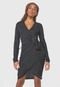 Vestido Colcci Curto Listra Preto - Marca Colcci