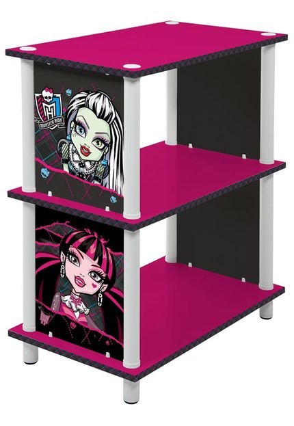 Estante Monster High Kids Pink e Preto Prat-K - Marca Prat-K