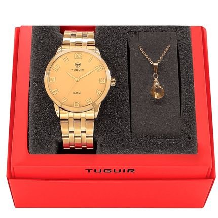 Relógio Feminino  Tuguir Dourado TG30240 Dourado - Marca Tuguir