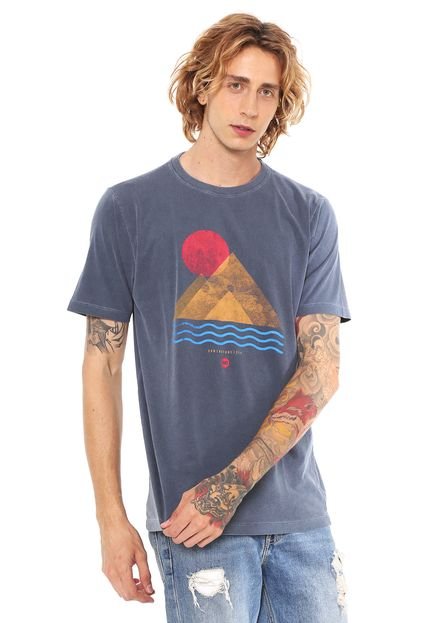 Camiseta WG Geometric Azul - Marca WG Surf