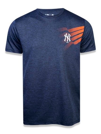 Camiseta New Era Performance New York Yankees Mescla Marinho - Marca New Era