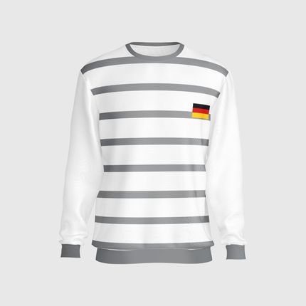 Blusa Moletom sem Capuz da da Alemanha Copa Conforto Inverno Branco - Marca BUENO STORE