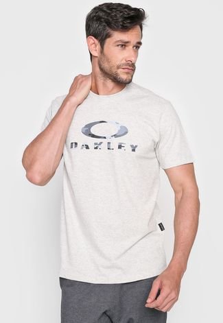 Camiseta Oakley Camo Cinza