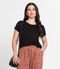 Blusa Feminina Malha me Viscose Preto - Marca Select