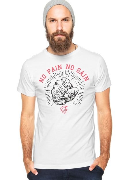 Camiseta Pretorian No Pain No Gain Branca - Marca Pretorian