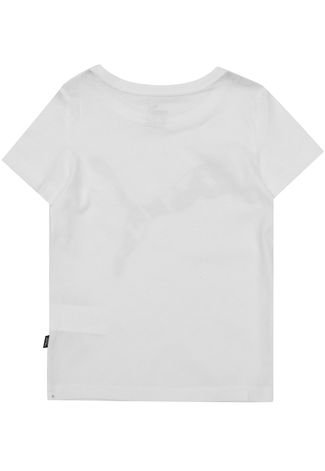 Camiseta Puma Infantil Logo Branca