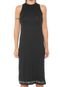 Vestido Colcci Fitness Midi Logo Preto - Marca Colcci Fitness