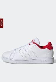 Tenis Lifestyle Blanco-Rojo adidas Kids Advantage