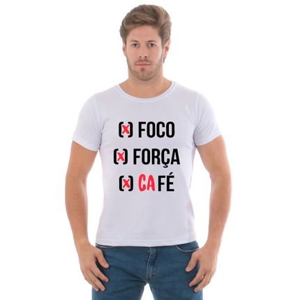 Camiseta Manga Curta Branca Foco Arietto - Marca ARIETTO
