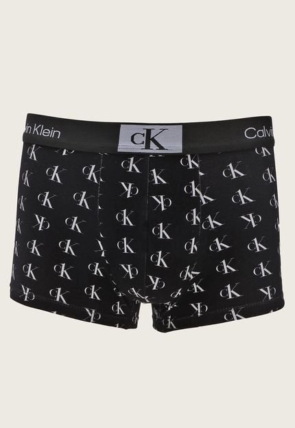 Cueca Calvin Klein Underwear Boxer Low Rise 1996 Staggered Preta - Marca Calvin Klein Underwear