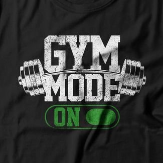 Camiseta Feminina Gym Mode On - Preto