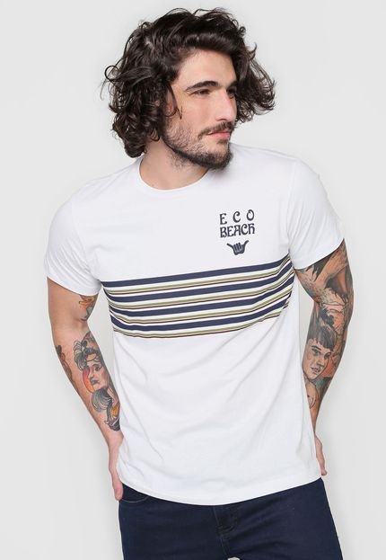 Camiseta Hang Loose Stripe Branca - Marca Hang Loose