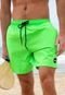 Bermuda Banho Shorts Praia Hammer Verde Neon Fluor Tactel Com Elastano - Marca Hammer