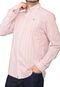 Camisa Tommy Hilfiger Reta Listrada Rosa - Marca Tommy Hilfiger