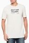 Camiseta Mc Dont Ask My Plan Calvin Klein - Areia - Marca Calvin Klein Jeans