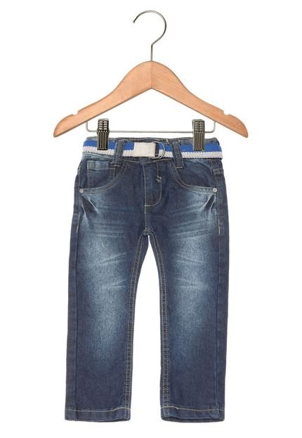 Calça Jeans Akiyoshi Skinny Estonada Azul - Marca Akiyoshi