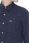 Camisa Lacoste Slim Quadriculado Azul-marinho - Marca Lacoste