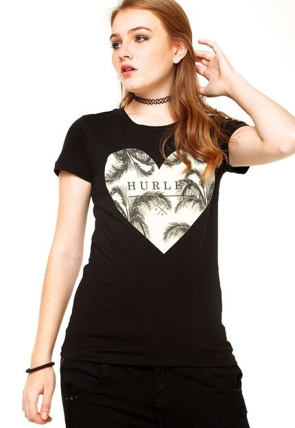 Camiseta Hurley Love Me Bliss Preta - Marca Hurley