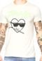 Camiseta Unissex Blind Love Manga Curta Bengal Hearts Amarela - Marca Approve