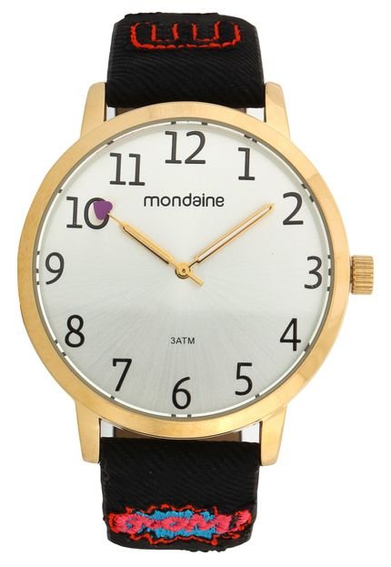 Relógio Mondaine 99060LPMVDH2 Dourado/Preto - Marca Mondaine
