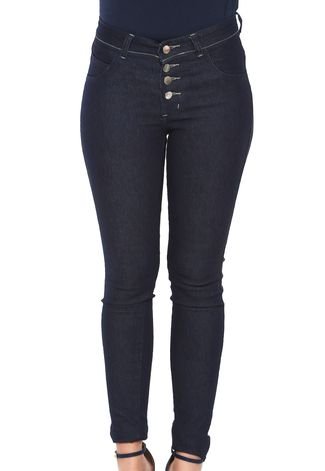 Calça Jeans GRIFLE COMPANY Skinny Botões Azul