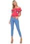 Blusa Cropped Mercatto Ombro a Ombro Rosa - Marca Mercatto