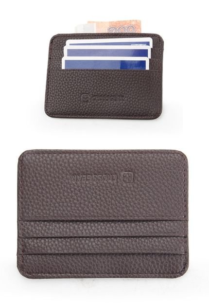Carteira Porta Cartão Slim Moderna - Marca Crossgear