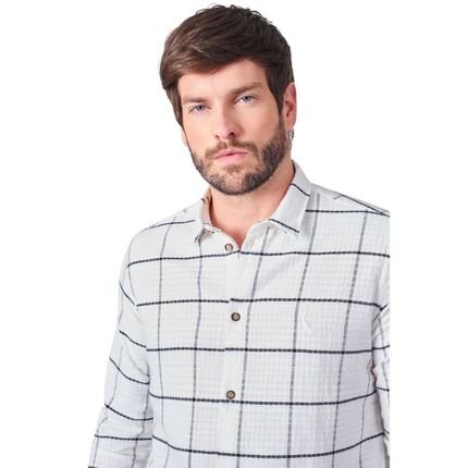 Camisa Ml Xadrez Speedy Check Reserva Off-white - Marca Reserva