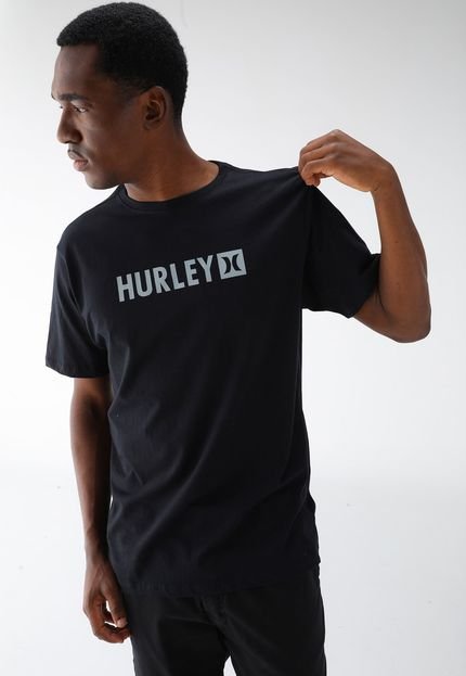 Camiseta Hurley Reta Estampa Preta - Marca Hurley