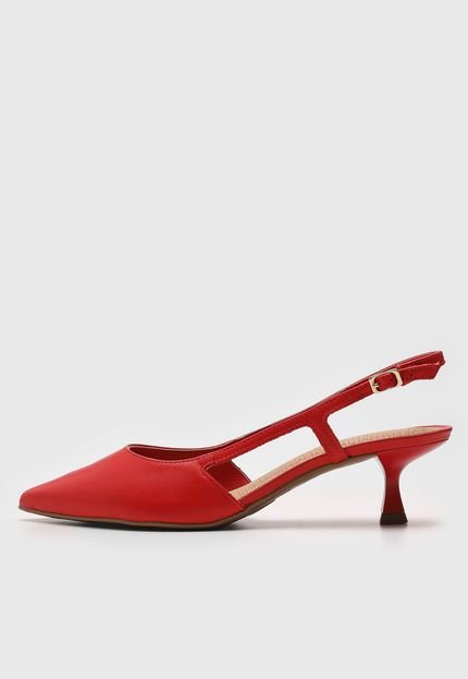 Scarpin Slingback Bottero Lisa Vermelha - Marca Bottero