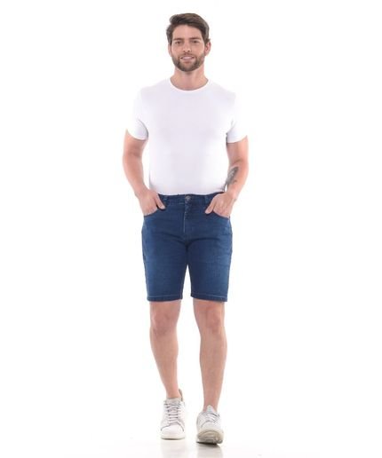 Bermuda Masculina Jeans Slim Super Stone L1 Razon Jeans - Marca Razon Jeans