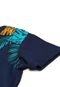 Camiseta Kamylus Menino Tropical Azul-Marinho - Marca Kamylus