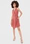 Vestido Vero Moda Curto Alfaiataria Rosa - Marca Vero Moda