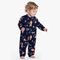 Pijama Macacão Bebê Menino Kyly Estampado Azul Marinho - Marca Kyly
