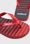 Chinelo Colcci Listrado Vermelho - Marca Colcci