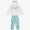 Conjunto Pijama Infantil Menina   Máscara para dormir Kyly Mescla - Marca Kyly