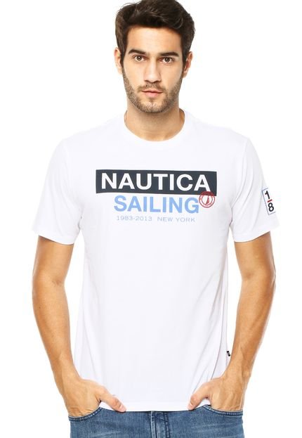 Camiseta Nautica Sailing Branca - Marca Nautica
