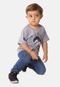 Camiseta HD Infantil Estampada Cinza Mescla - Marca HD Hawaiian Dreams
