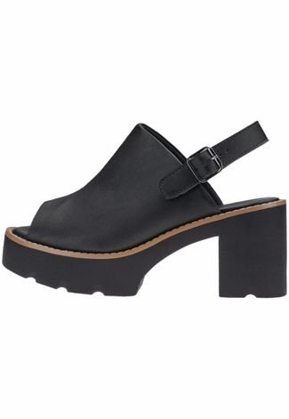 Sandália Gigil Plataforma Tratorada Sandal Boot Preto